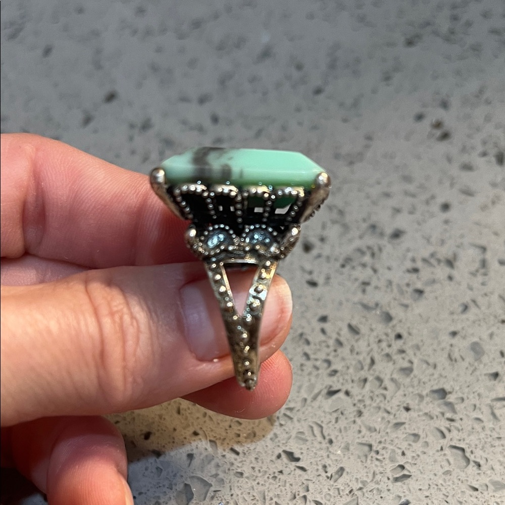 Mint Green Statement Ring